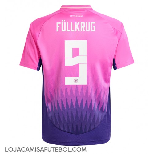 Camisa de Futebol Alemanha Niclas Fullkrug #9 Equipamento Secundário Europeu 2024 Manga Curta